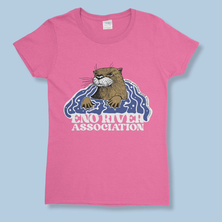 4/C Otter in Azalea - Gildan 5000L, 100% cotton, regular fit