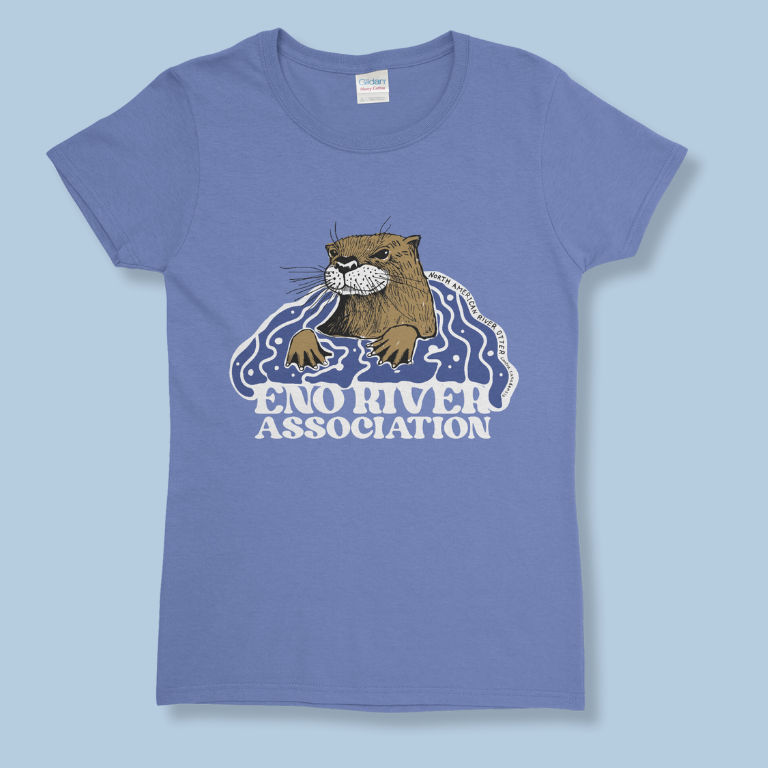 4/C Otter in Violet - Gildan 5000L, 100% cotton, regular fit