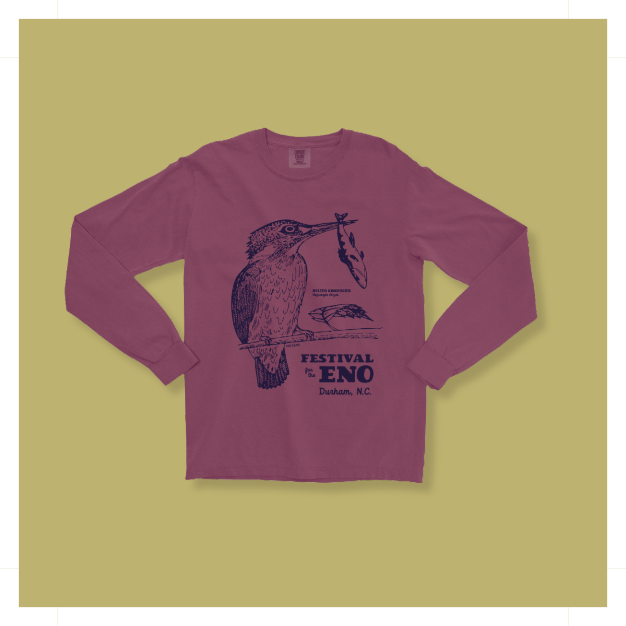 Unisex Kingfisher Mono Long Sleeve Tee