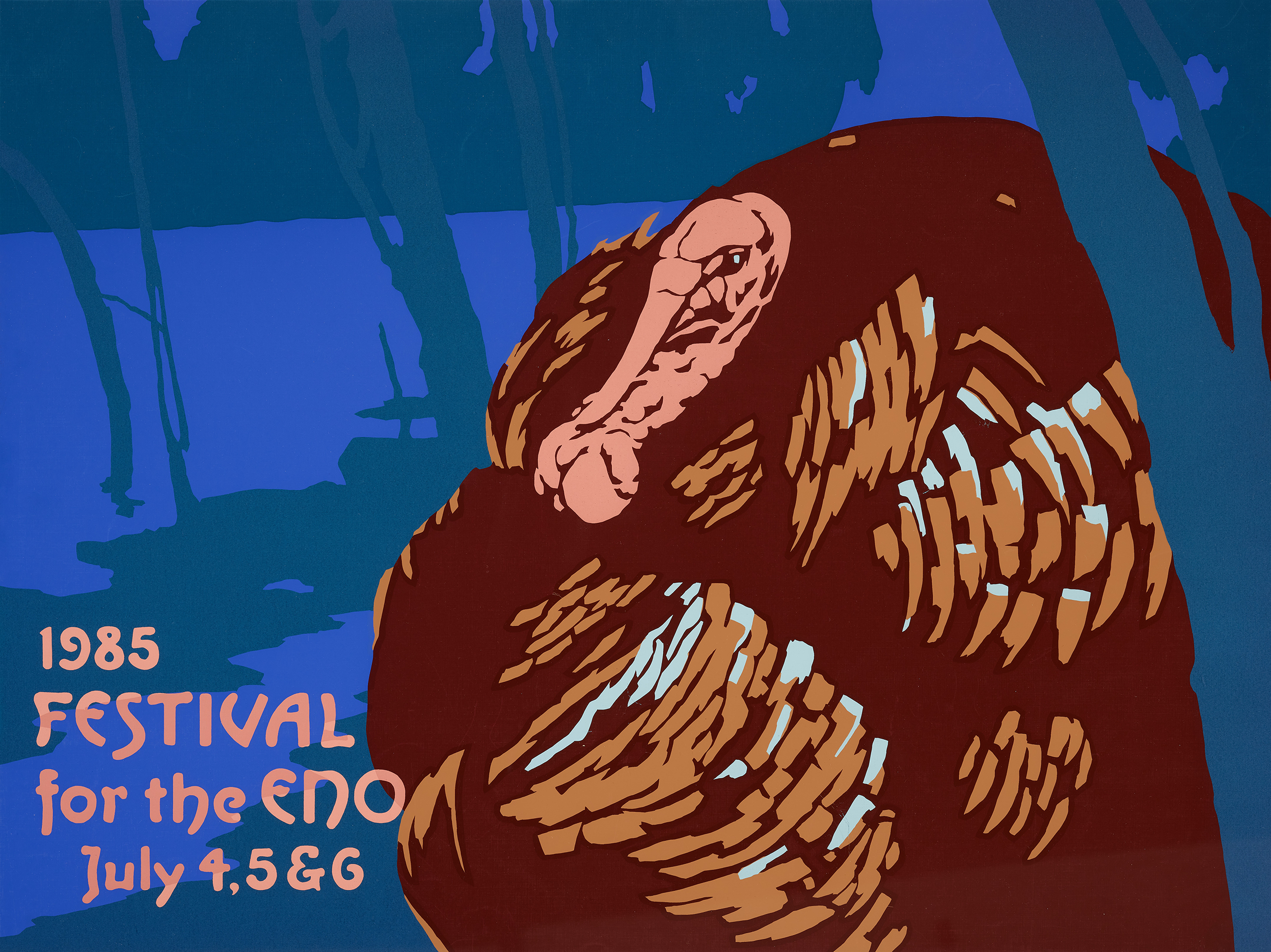 1985 Eastern Wild Turkey Silkscreen