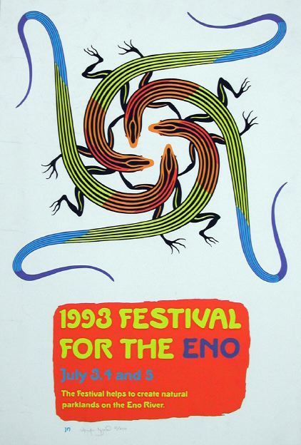 1993 Southeastern Five Lined Skink Silkscreen