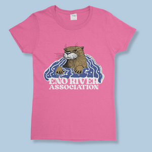 4/C Otter in Azalea - Gildan 5000L, 100% cotton, regular fit