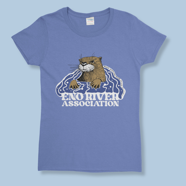 4/C Otter in Violet - Gildan 5000L, 100% cotton, regular fit