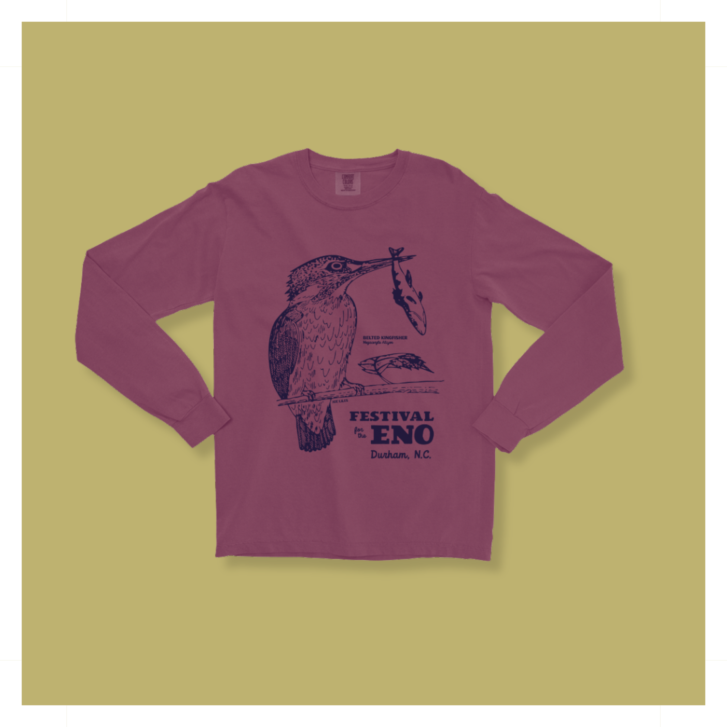 Unisex Kingfisher Mono Long Sleeve Tee