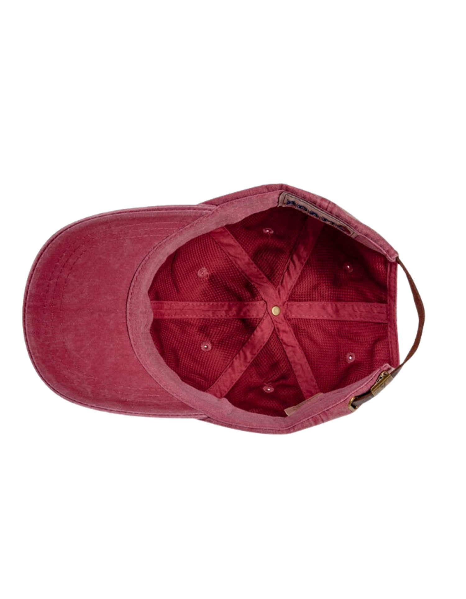 nautical red cap underside