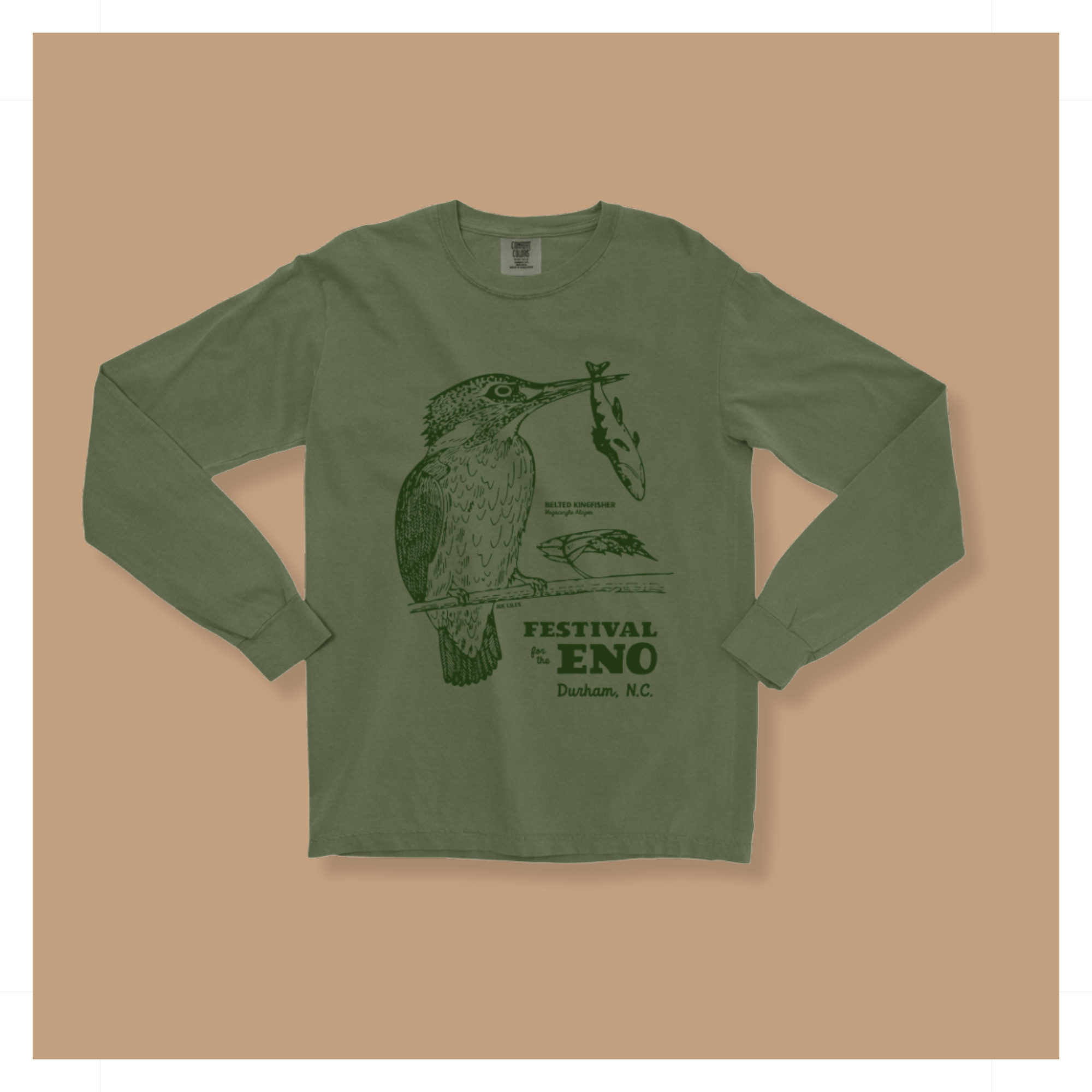 Unisex Kingfisher Mono Long Sleeve Tee