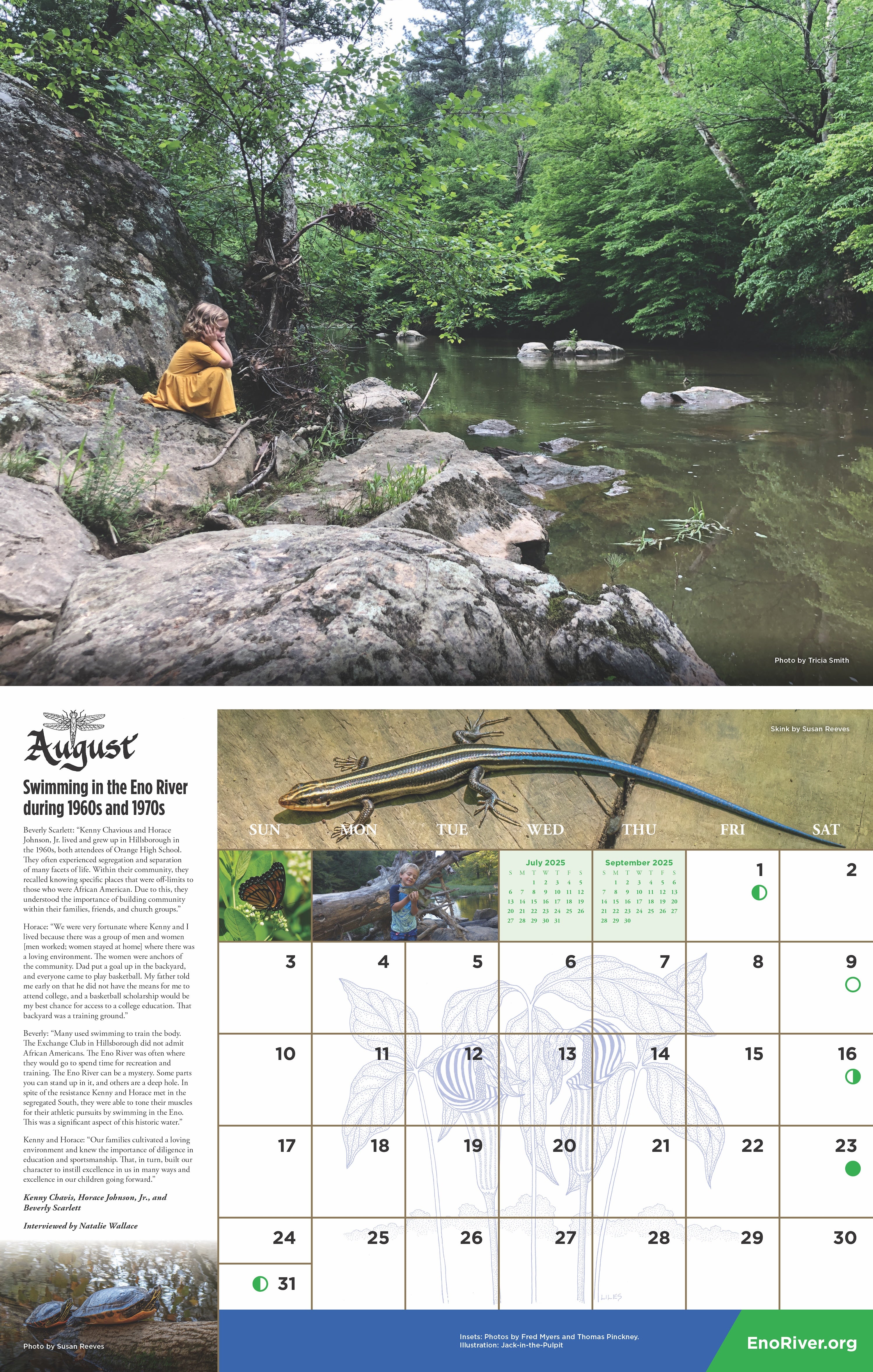 2025 Eno River Calendar