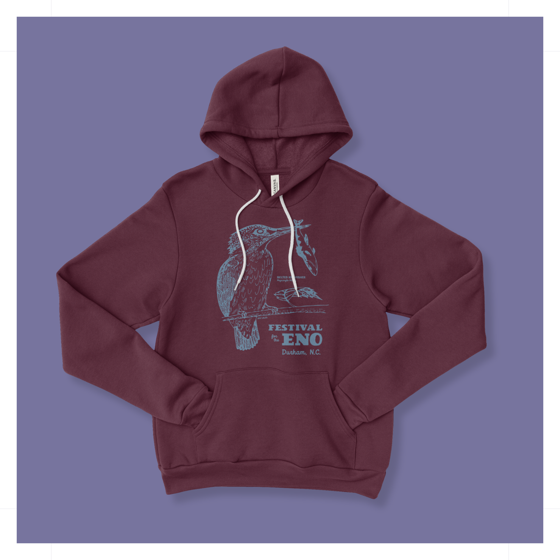 Unisex Kingfisher Mono Hooded Sweatshirt