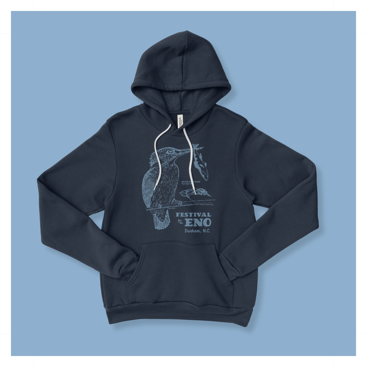 Unisex Kingfisher Mono Hooded Sweatshirt