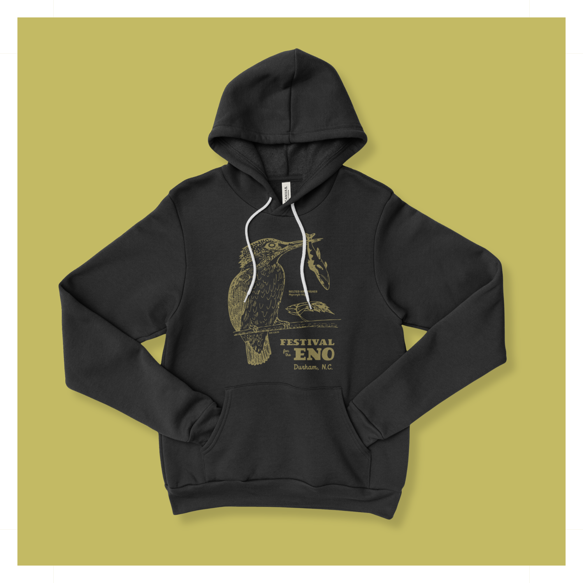 Unisex Kingfisher Mono Hooded Sweatshirt